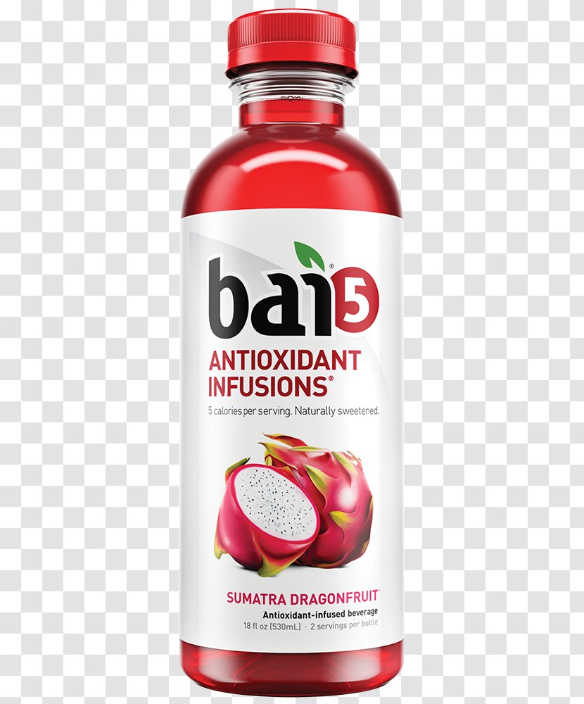Bai Brands Juice Fizzy Drinks - Fruit - Antioxidant Infusion Beverage Sumatra Dragonfruit12 BottlesUmpqua Oats Transparent PNG