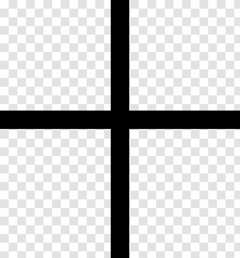 Cross Monochrome Black And White Pattern - Organization Transparent PNG