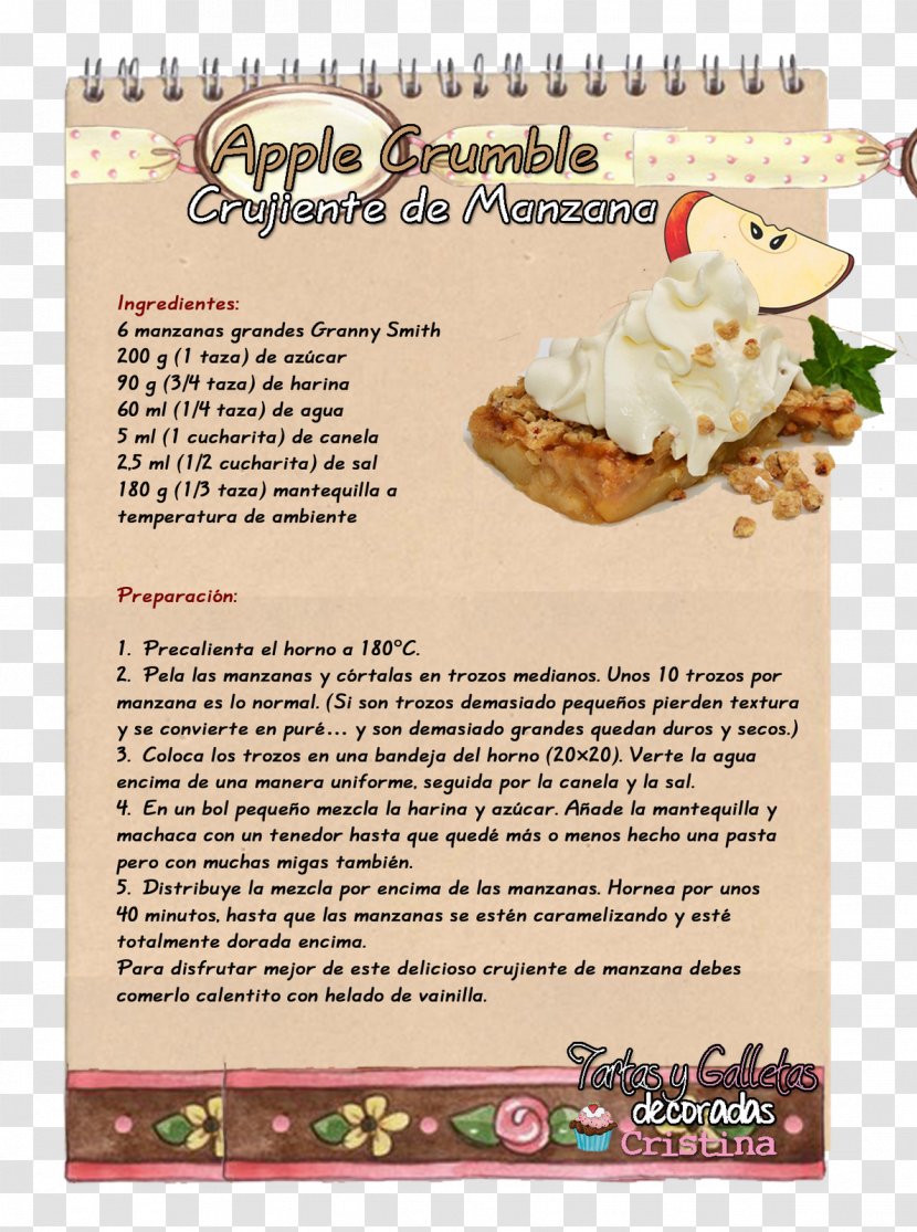 Food Recipe - Apple Crumble Transparent PNG