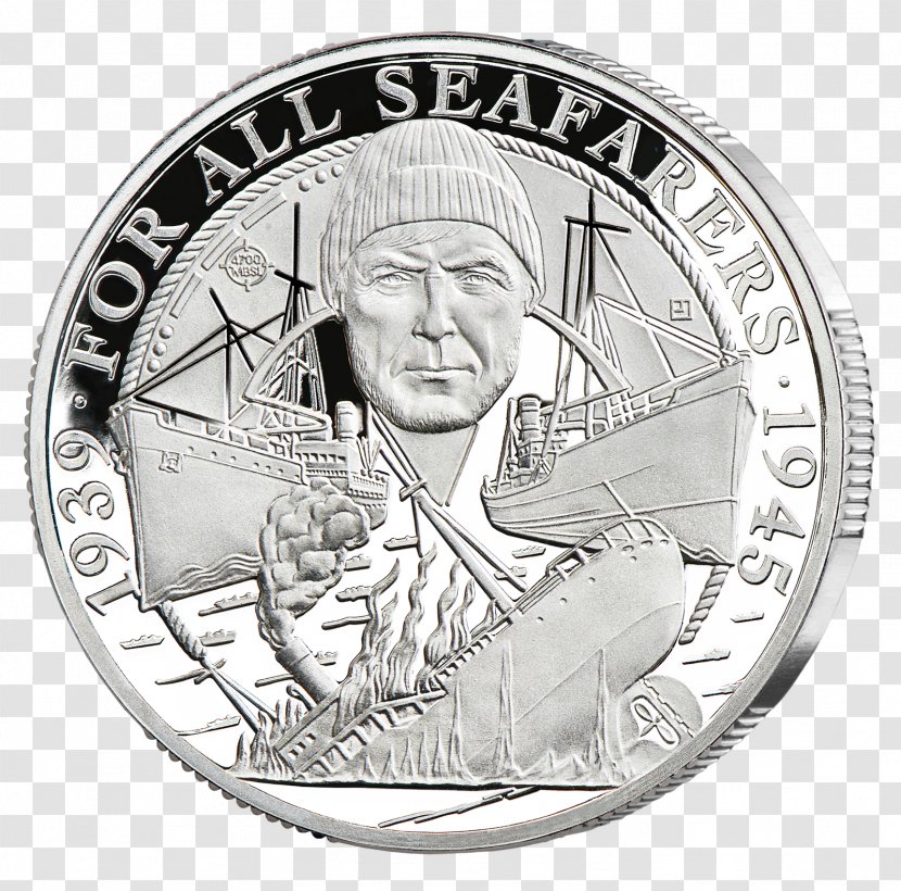 SS Gairsoppa Battle Of The Atlantic Coin Silver Merchant Navy - Cash - Coins Transparent PNG