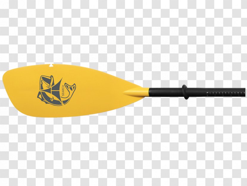Glass Fiber Paddle Kayak Fishing Angling - Yellow Transparent PNG