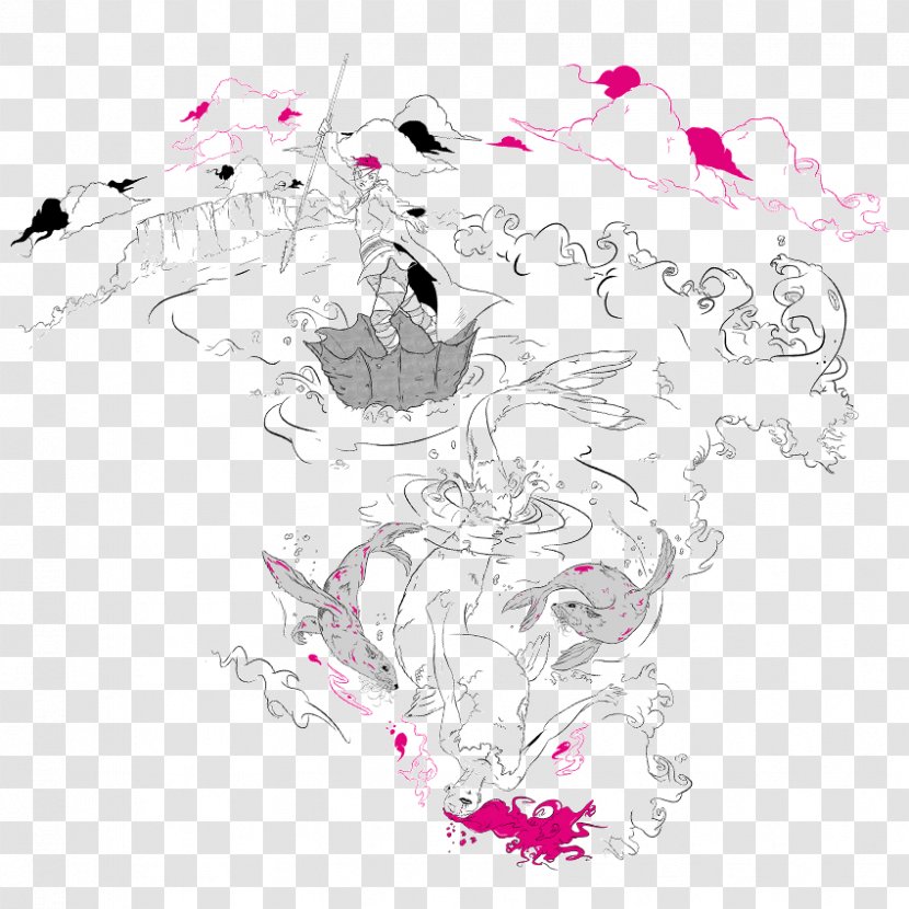 Drawing Graphic Design Visual Arts - Flower Transparent PNG