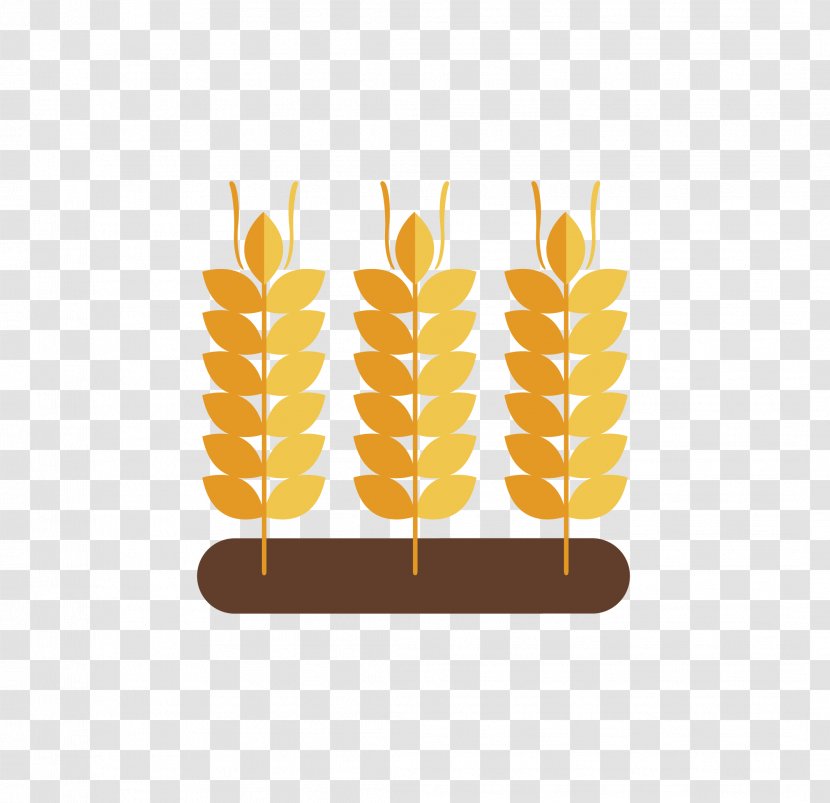 Wheat Animation Clip Art - Cartoon - Vector Yellow Three Transparent PNG