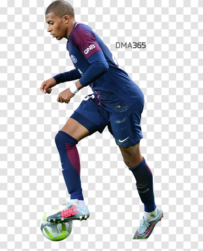 Kylian Mbappé Paris Saint-Germain F.C. France National Football Team Player - Ball Transparent PNG