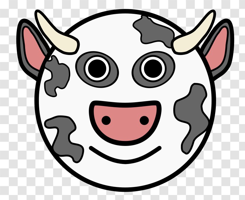 Holstein Friesian Cattle Beef Clip Art Vector Graphics Dairy - Snout - Vache Transparent PNG