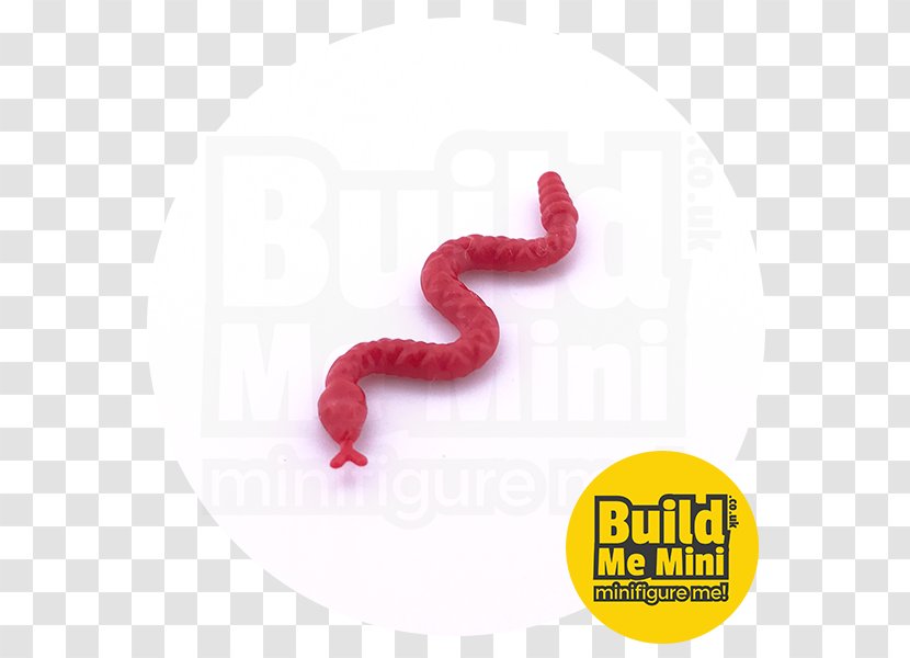 Lego Minifigures The Group Worm - Webmaster - Red Snake Transparent PNG