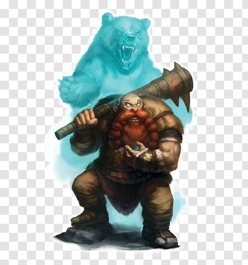 Dungeons & Dragons Pathfinder Roleplaying Game Dwarf Barbarian Wizards Of The Coast - Druid - Bear Attack Transparent PNG