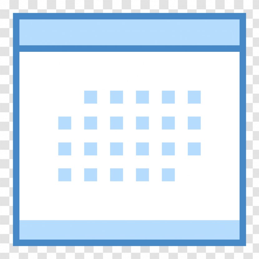 Calendar Date Day Year - Blue Transparent PNG