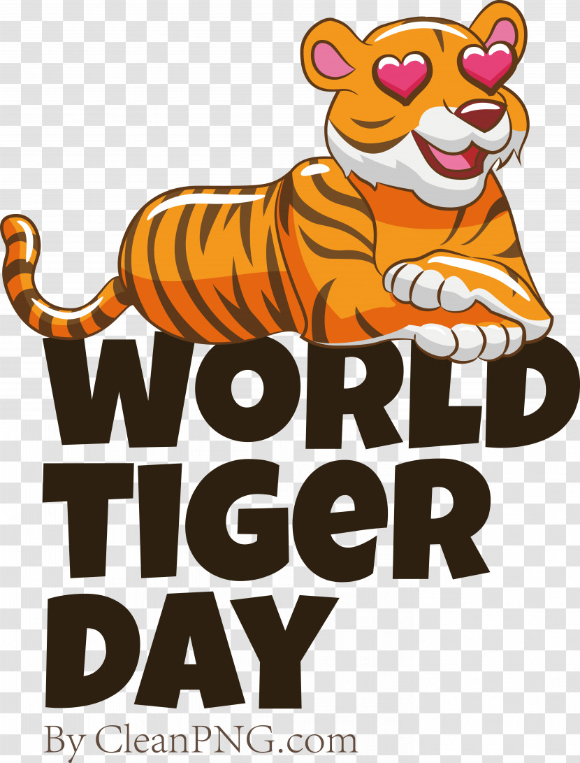 Tiger Cartoon Cat Small Logo Transparent PNG