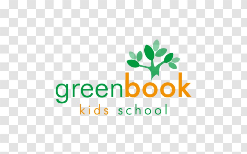 Logo Book - Green - Text Transparent PNG
