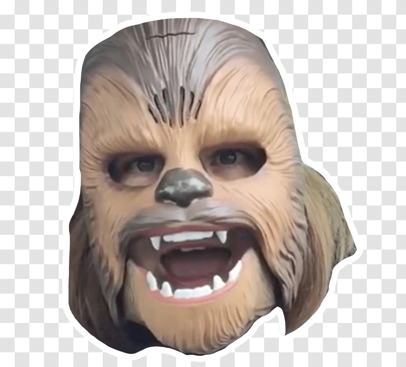 Chewbacca Mask Lady Woman Wookiee Viral Video - Costume Transparent PNG