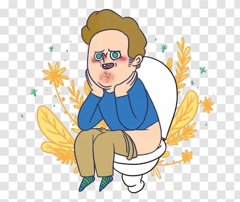Toilet Clip Art - Cartoon - Sitting In The Teenager Transparent PNG