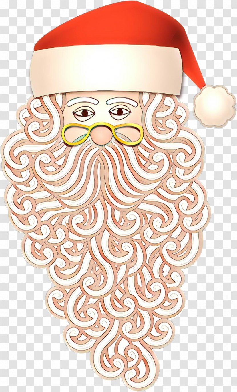 Santa Claus - Facial Hair - Moustache Christmas Transparent PNG