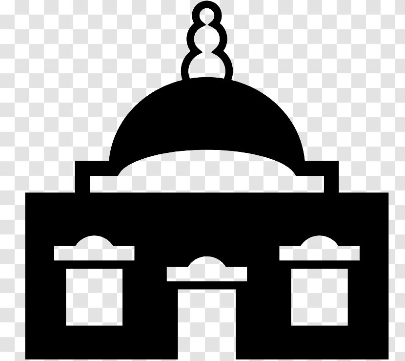 Gurdwara Symbol Icon - Monochrome - Sahib Photos Transparent PNG