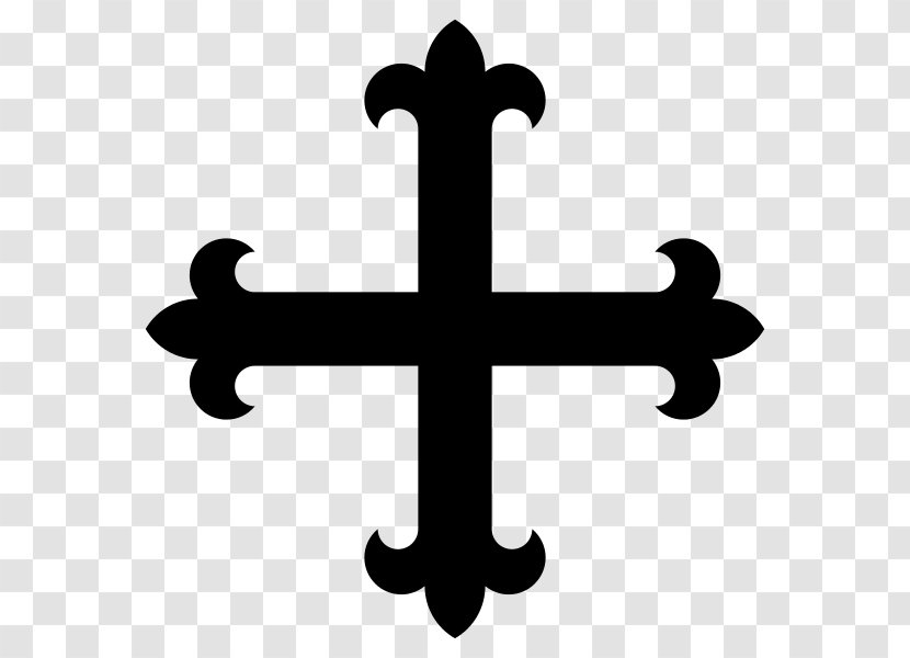 Crosses In Heraldry Cross Fleury Christian Of Saint James - Iglesia Transparent PNG