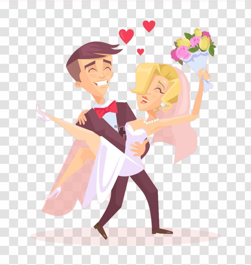 Marriage Couple Illustration - Silhouette - Couples People Transparent PNG