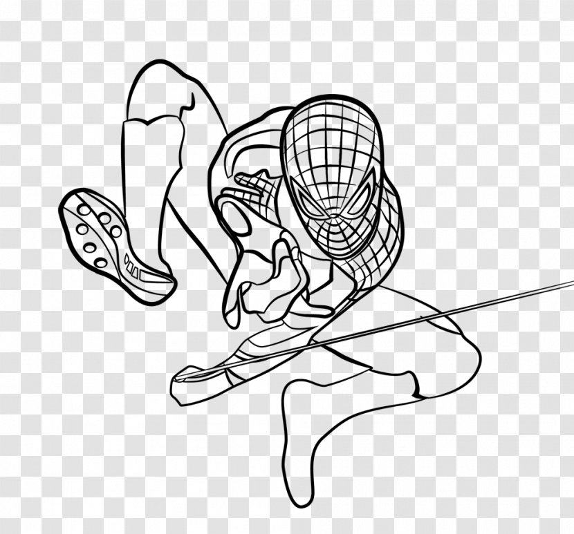 Lego Spider-Man Venom Drawing Line Art - Watercolor - Spider-man Transparent PNG