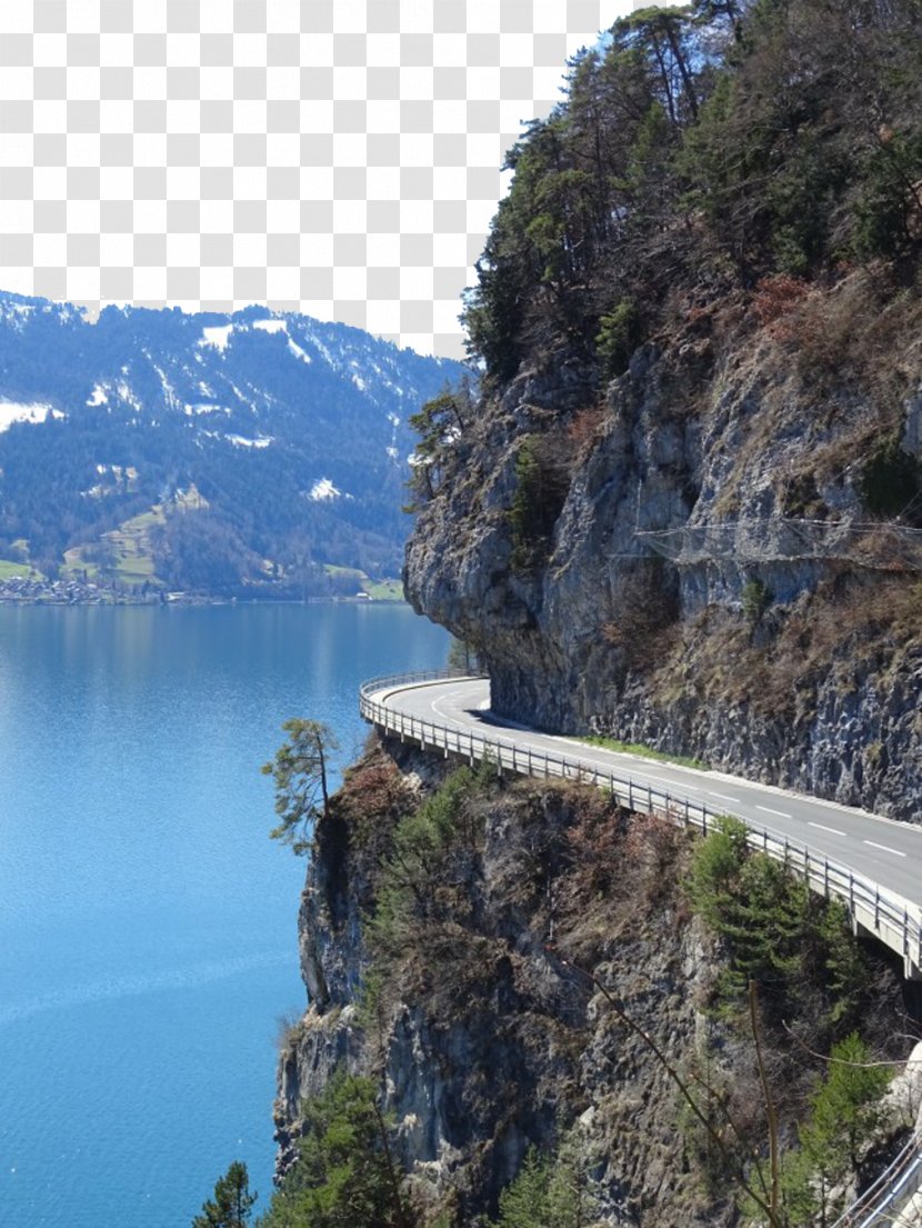Alps Highway Road Photography - Fjord - Winding Transparent PNG