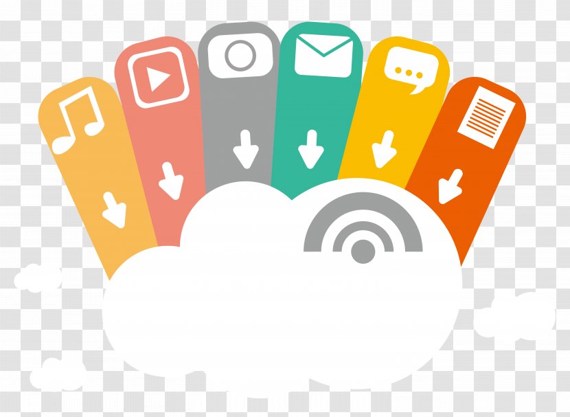 Cloud Computing ICloud Google Internet - Tree - Color Tag Service Technology Flat Design Transparent PNG