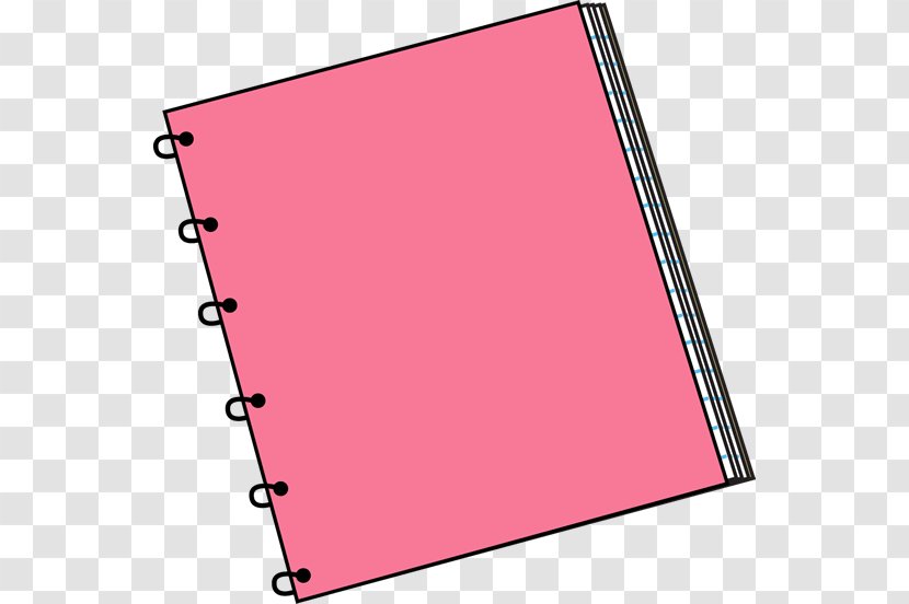 Paper Notebook Clip Art - Blog - Pink Rectangle Cliparts Transparent PNG