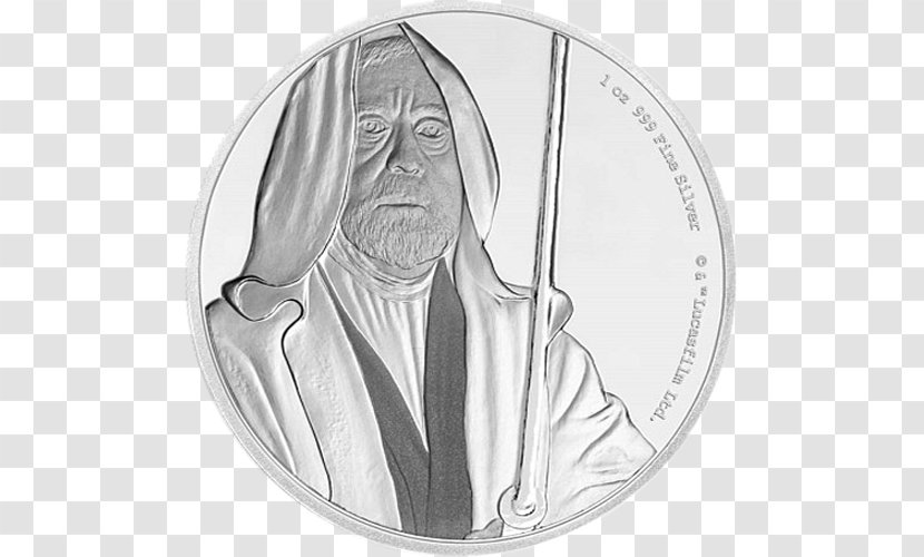 Obi-Wan Kenobi Anakin Skywalker Luke Leia Organa Han Solo - Silver Transparent PNG