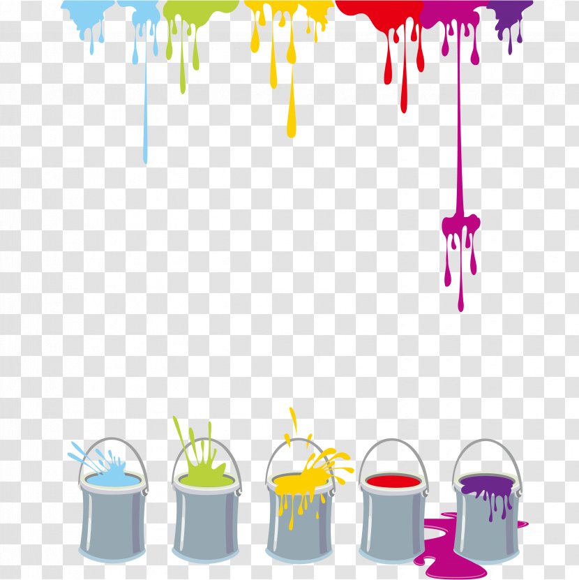Painting Drawing - Scalable Vector Graphics - Creative Paint Bucket Transparent PNG