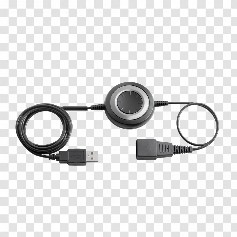 Jabra Headset Adapter Mobile Phones Softphone - Electronics Accessory - USB Transparent PNG
