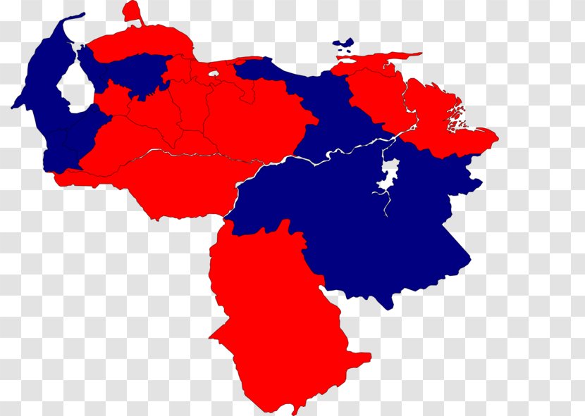 Venezuelan Parliamentary Election, 2015 World Map - Mapa Polityczna - Red States And Blue Transparent PNG