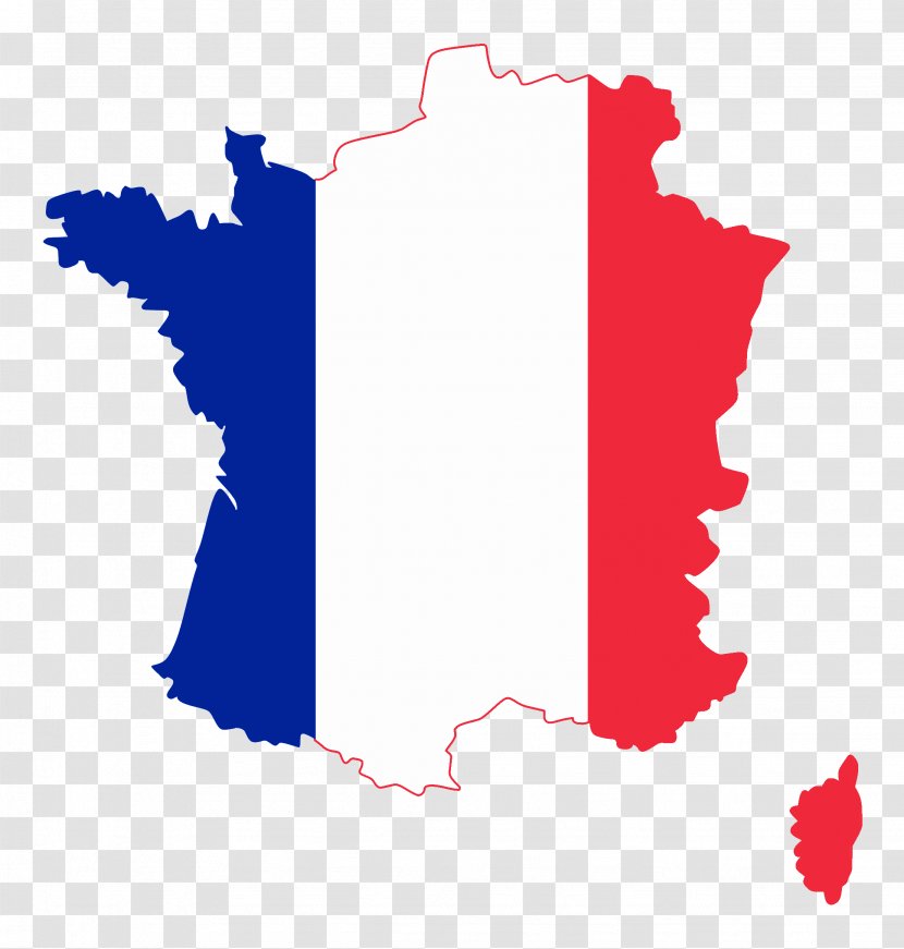 Flag Of France Map - Shutterstock - Download French Clipart Transparent PNG
