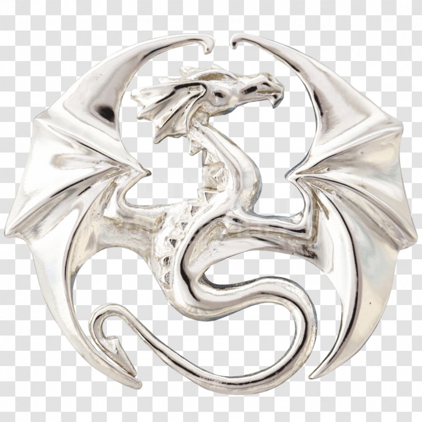 Dragon Jewellery Fantasy Charms & Pendants Silver - Metal Transparent PNG