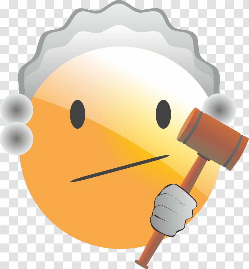 Emoticon Judge Court Smiley Judiciary - Magistrate - Judgment Transparent PNG