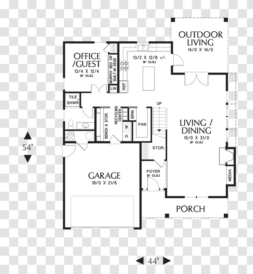 Floor Plan Car Line Transparent PNG