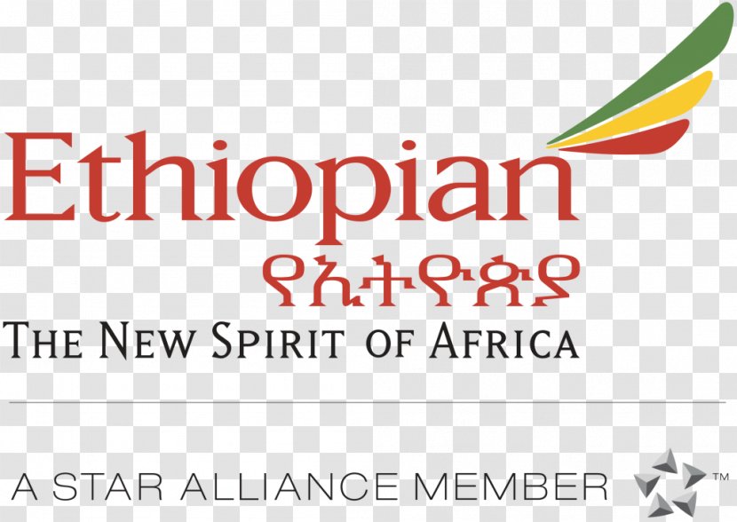 Logo Ethiopian Airlines Star Alliance - Ethiopia - Qatar Airways Transparent PNG