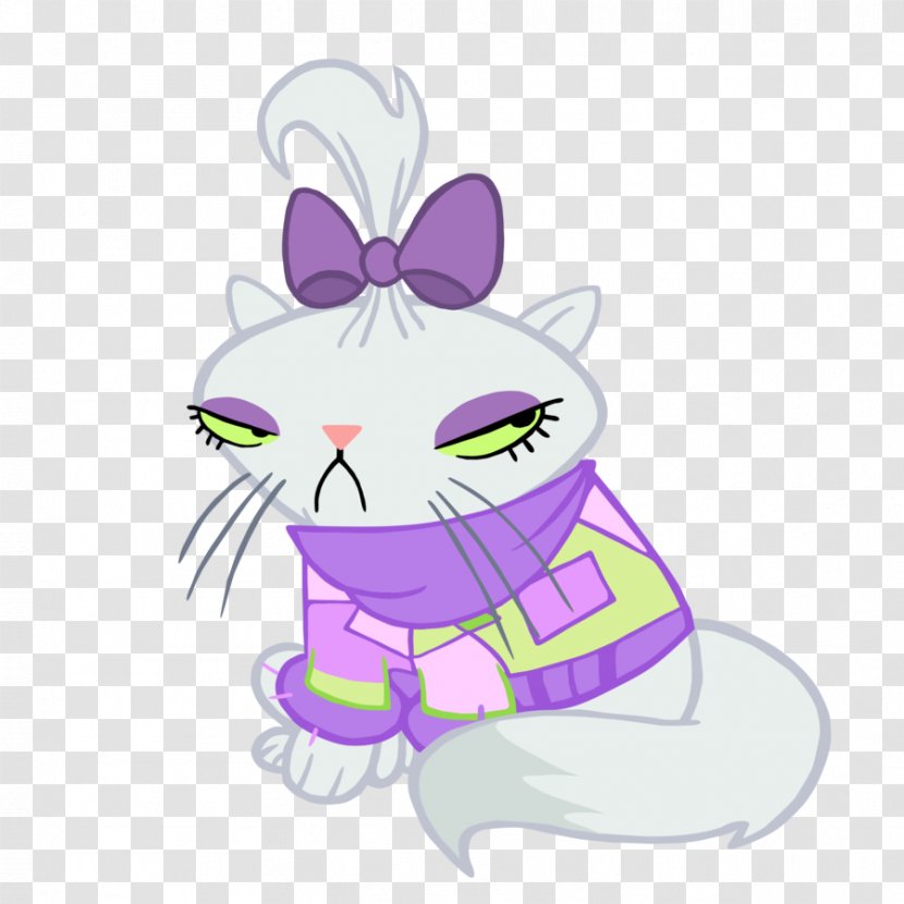 Rarity Whiskers Pony Cat Pet - Watercolor Transparent PNG