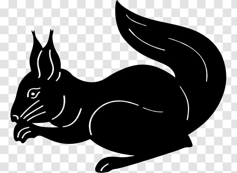 Whiskers Silhouette Squirrel Clip Art Transparent PNG