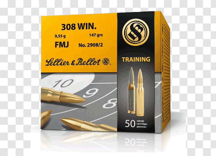 .30-06 Springfield Sellier & Bellot Ammunition Full Metal Jacket Bullet Caliber - .308 Winchester Transparent PNG