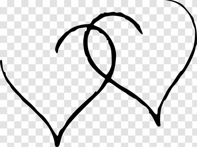 Heart Black And White Clip Art - Cartoon - Wing Transparent PNG