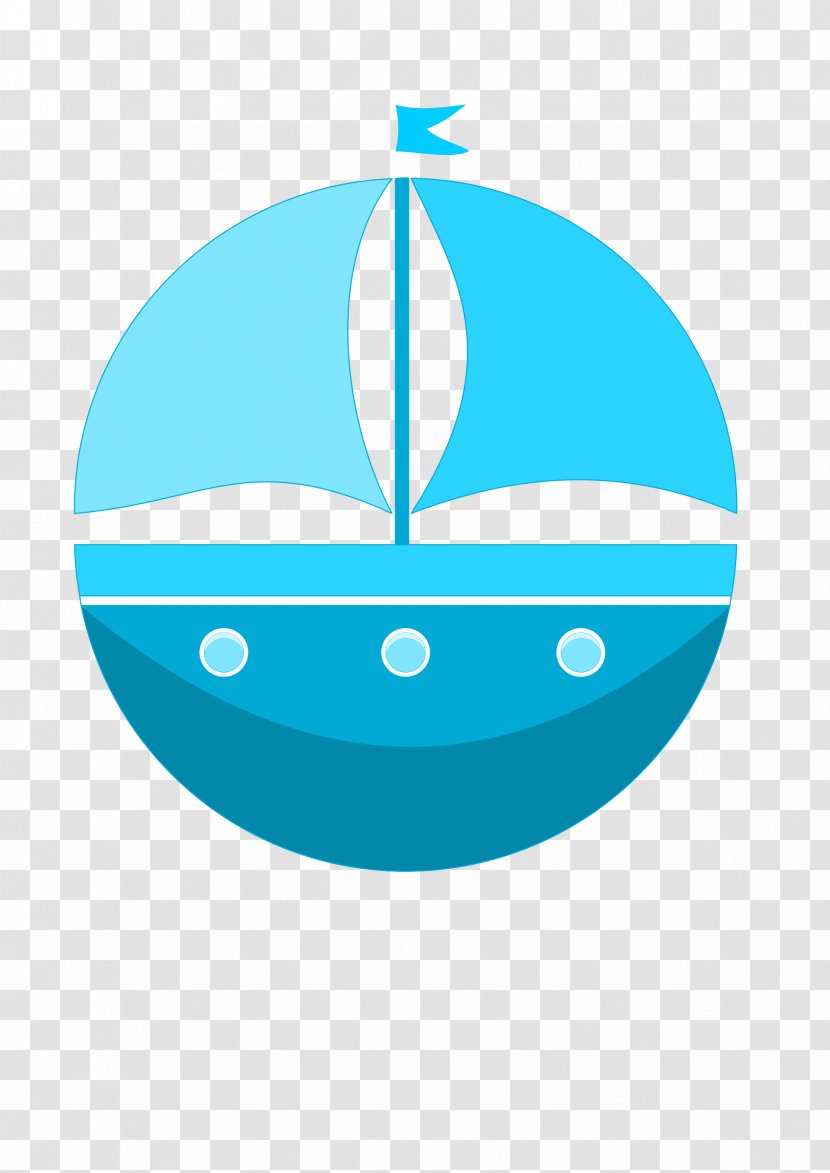 Logo Cartoon Clip Art - Turquoise - Cargo Ship Transparent PNG