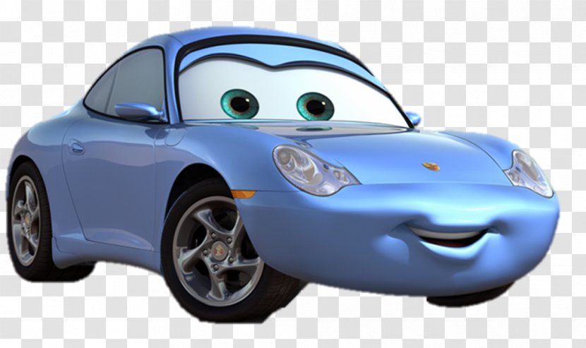 Sally Carrera Lightning McQueen Mater Doc Hudson - Car Transparent PNG