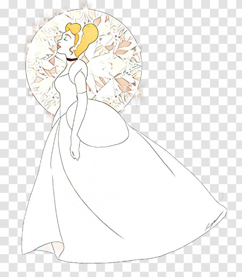 Angel Cartoon - White - Costume Design Drawing Transparent PNG