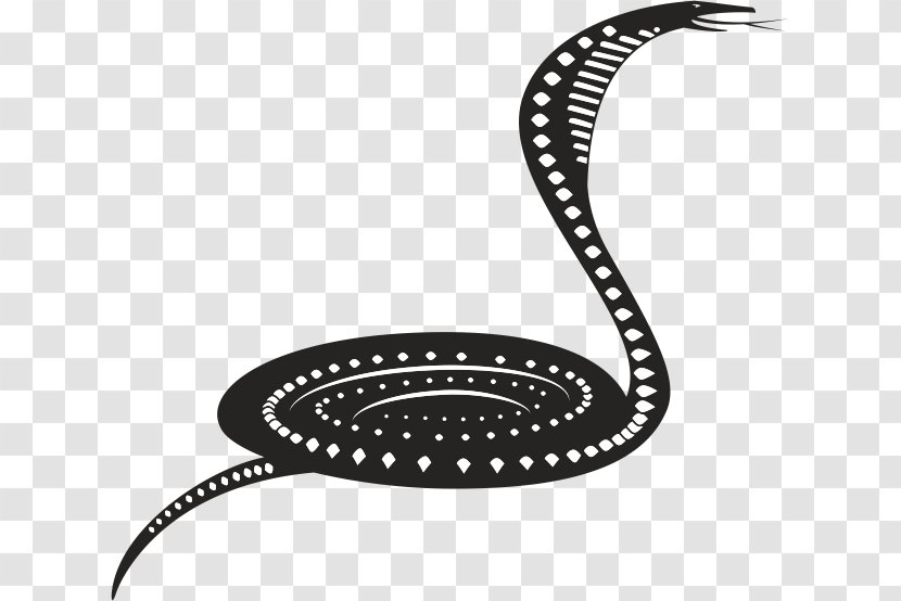 Snakes King Cobra Clip Art Vector Graphics - Blackandwhite - Bk Transparent PNG