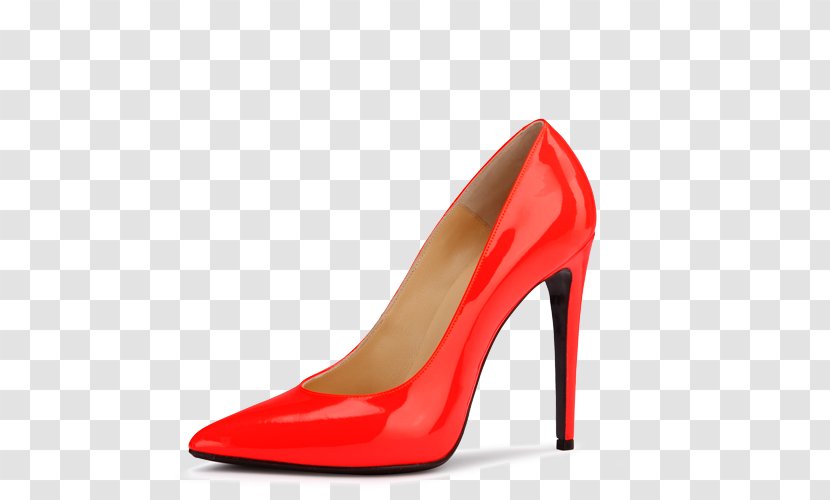 High-heeled Shoe Court Sandal Peep-toe - Peach Transparent PNG