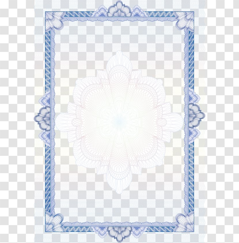 Academic Certificate Diploma Ornament Guilloché - Area - Security Pattern Material Transparent PNG
