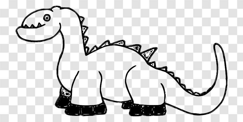 Dinosaur Clip Art - Line - Stick Figure Cartoon Transparent PNG