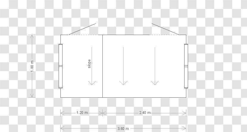 Furniture Line Angle Diagram - Area - Garden Shed Transparent PNG