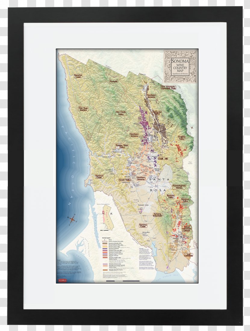 Sonoma Valley AVA Wine Country Napa County, California - American Viticultural Area Transparent PNG