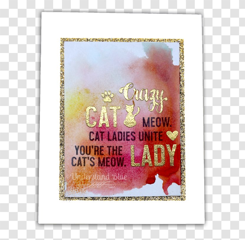 Picture Frames Font - Crazy Cat Transparent PNG