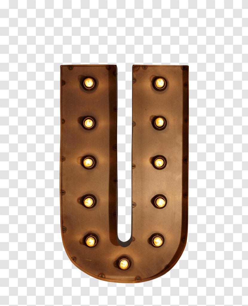 Brass 01504 Copper Material - Hardware Accessory - Lighting Letters Transparent PNG