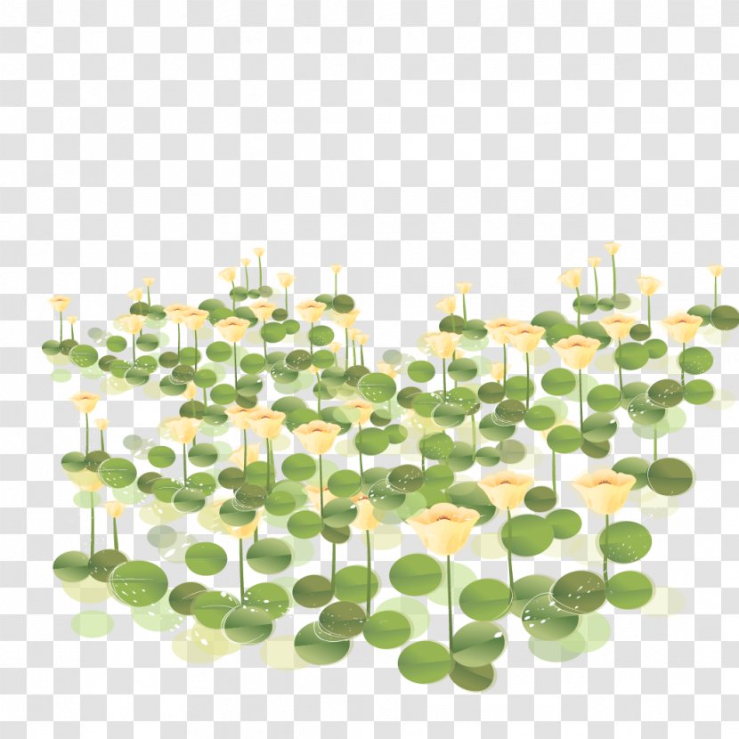 Small Fresh And Elegant Lotus - Grass - Information Transparent PNG