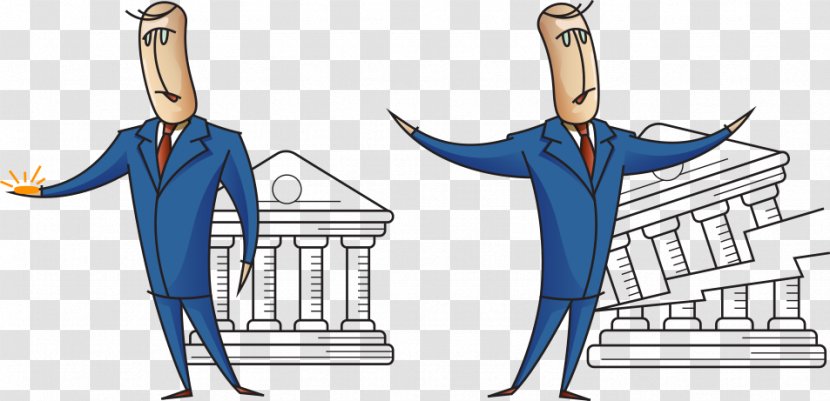 Cartoon Businessperson Illustration - Sleeve - Business Man Transparent PNG